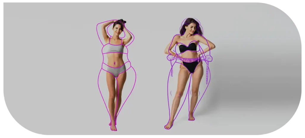 Before and after med spa weight loss treatment results