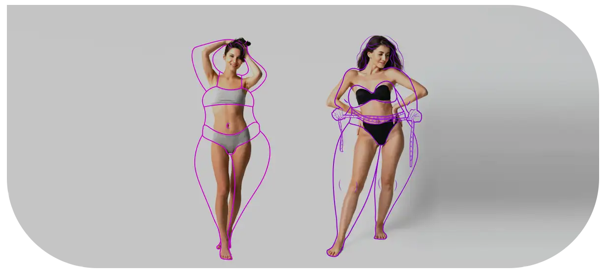 Before and after med spa weight loss treatment results