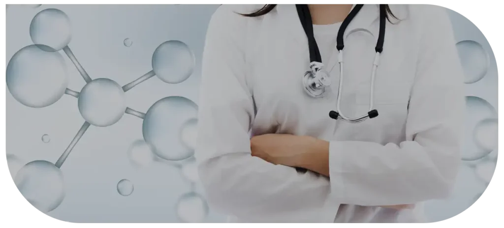 Image illustrating the benefits and uses of peptide therapy for health and skin