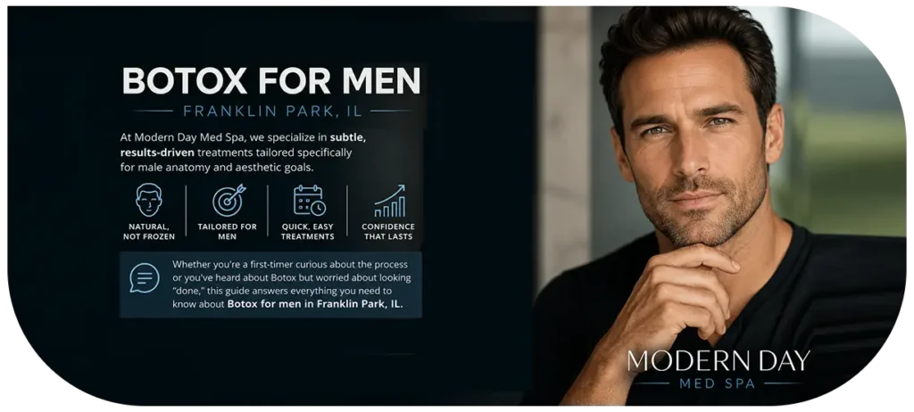 Botox for Men in Franklin Park IL natural results before and after