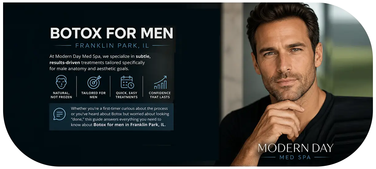 Botox for Men in Franklin Park IL natural results before and after