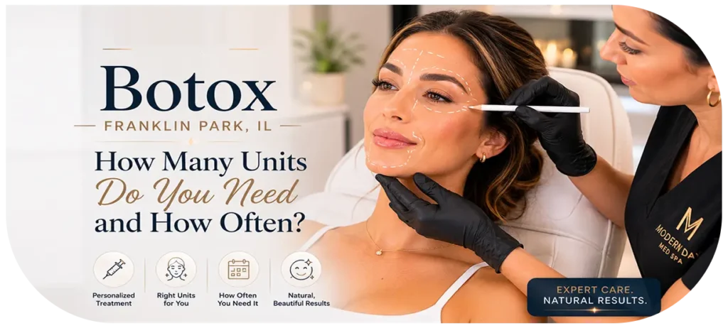 Botox Franklin Park IL injector treatment zones Modern Day Med Spa consultation
