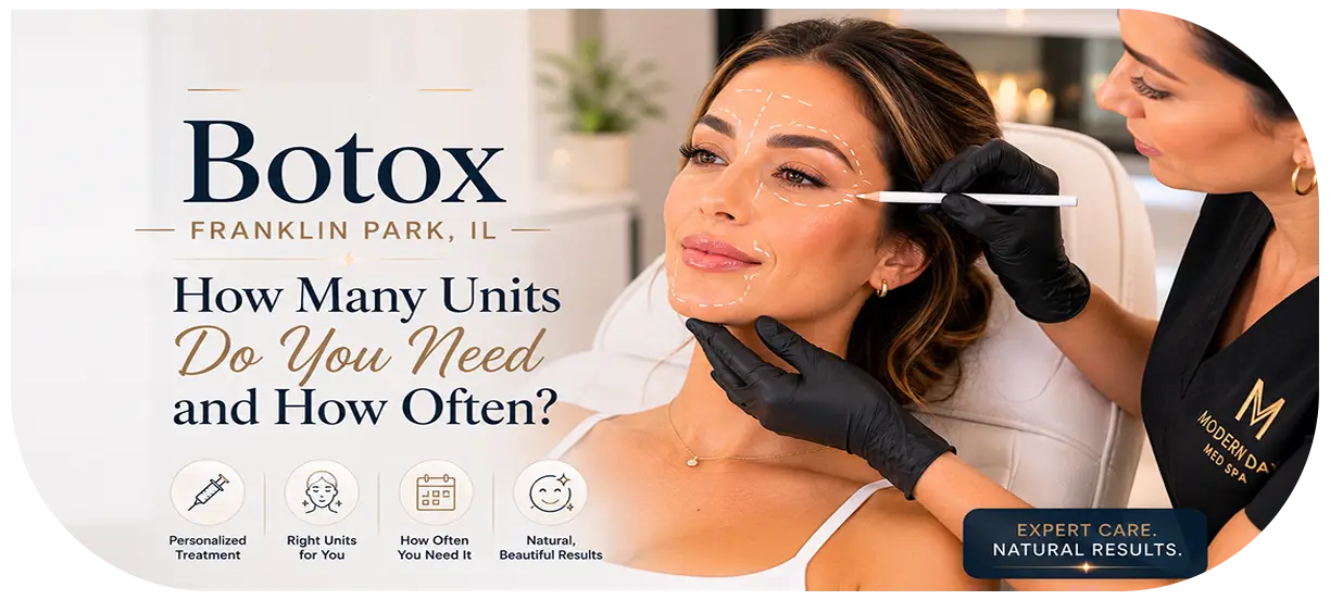 Botox Franklin Park IL injector treatment zones Modern Day Med Spa consultation