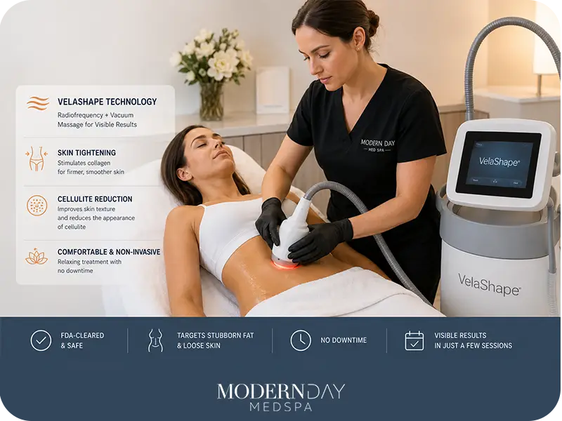 CoolSculpting vs VelaShape treatment session Modern Day Med Spa