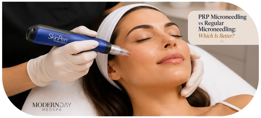 PRP microneedling vs regular microneedling treatment Franklin Park IL