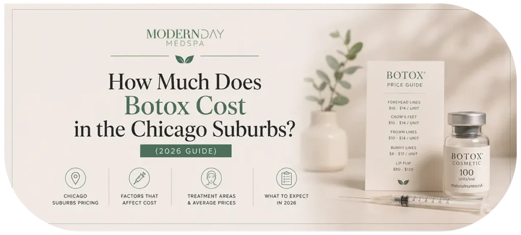 Botox cost in the Chicago suburbs pricing Modern Day Med Spa Franklin Park IL