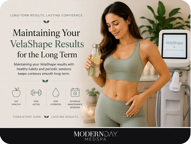 VelaShape Franklin Park IL results maintenance Modern Day Med Spa
