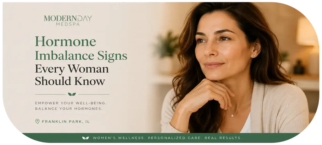 hormone imbalance signs women wellness Modern Day Med Spa Franklin Park IL