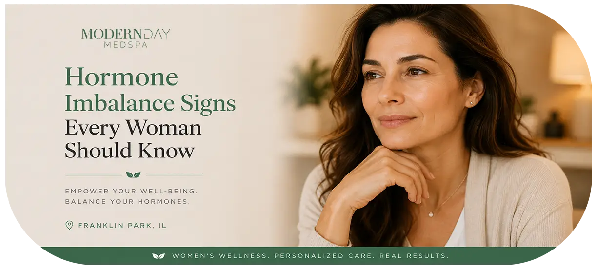 hormone imbalance signs women wellness Modern Day Med Spa Franklin Park IL
