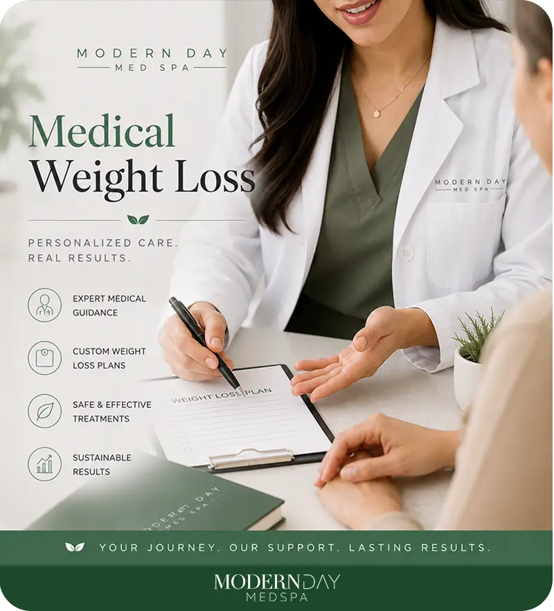semaglutide vs tirzepatide weight loss Franklin Park IL Modern Day Med Spa weight loss
